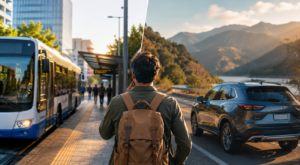 Carro alugado ou transporte público: evite perder dinheiro na sua viagem