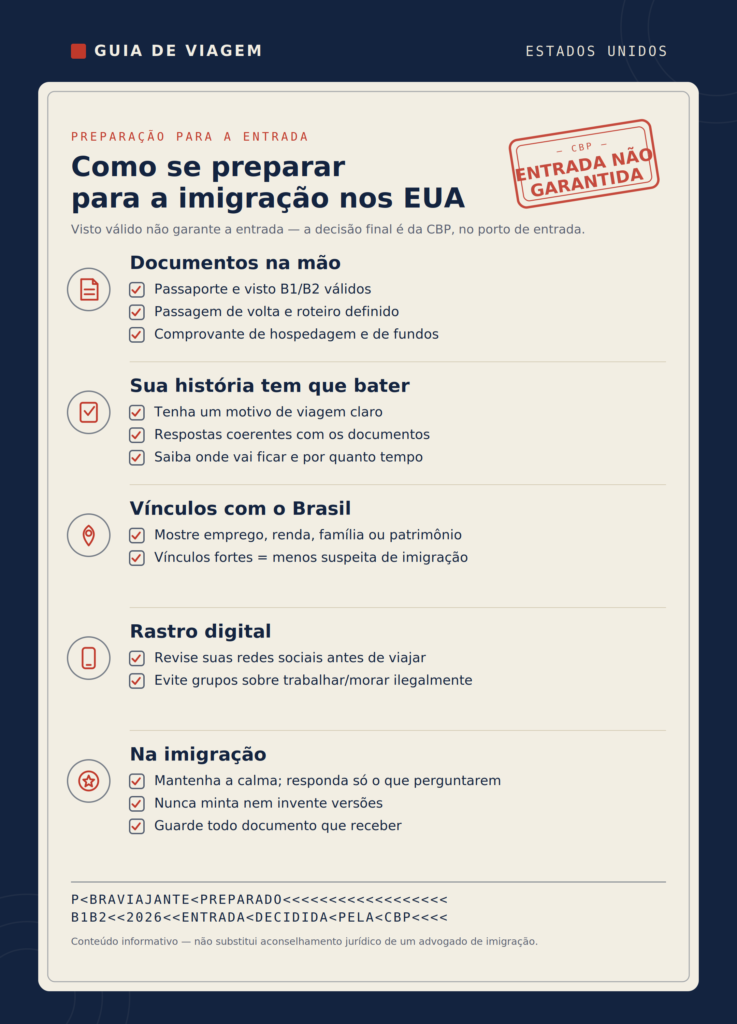 foto de checklist para a imigração.